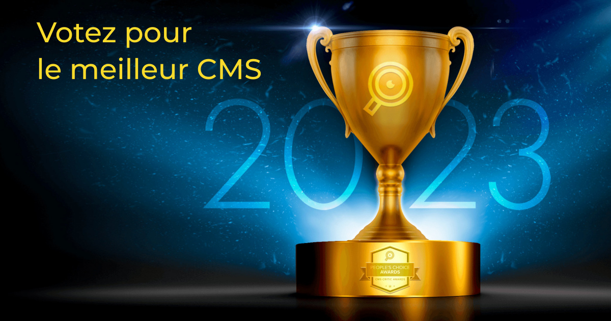 Votez dès Aujourd'hui pour Joomla! aux CMS Critic Awards